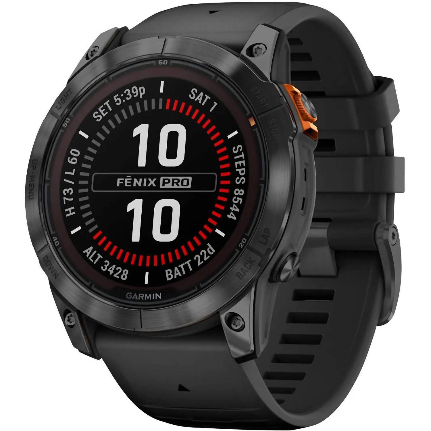 Fenix 7 Solar Smart Watch In Slate Gray, Black Band