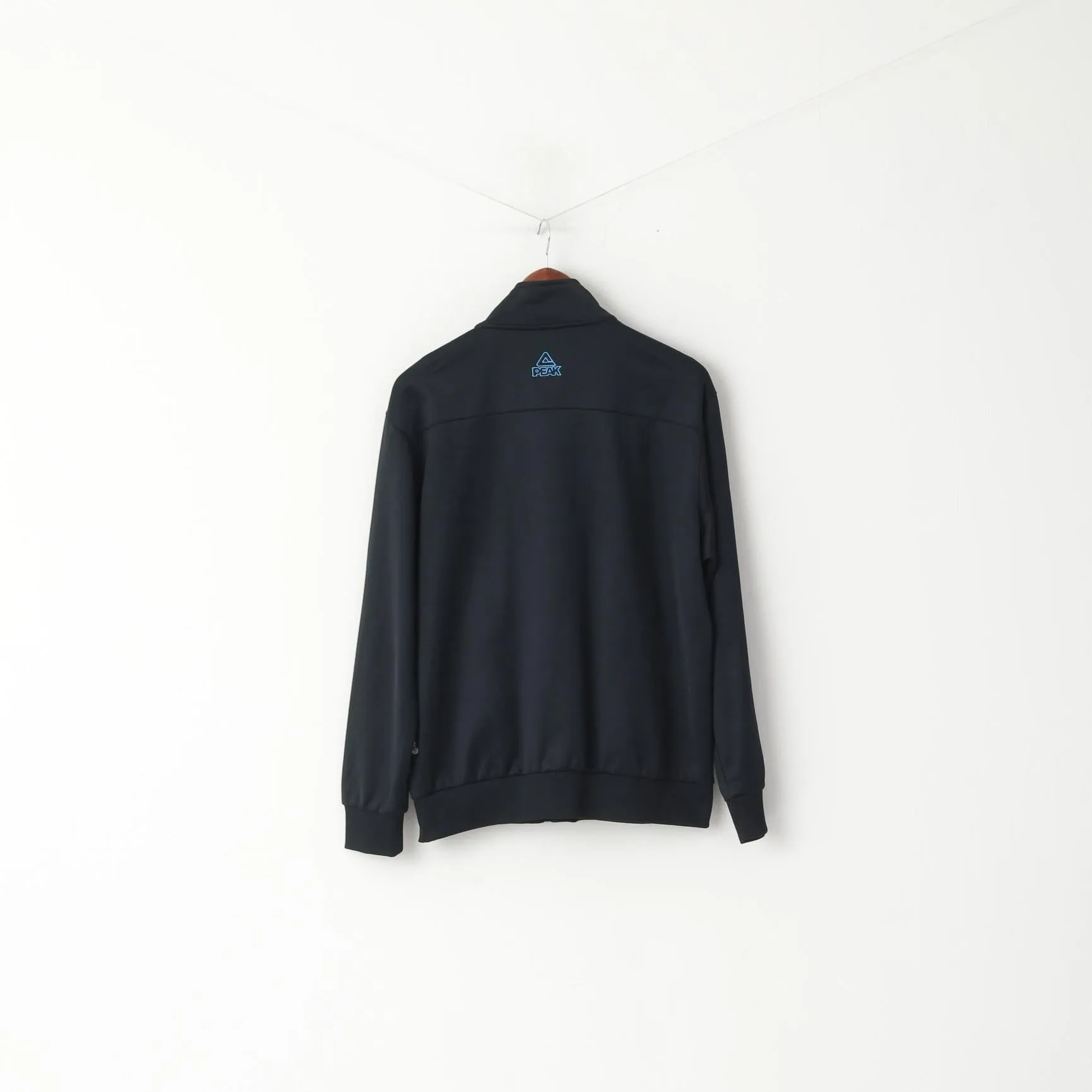 Fiba Peak Basketball Men 3XL (XL) Sweatshirt Black Shiny Full Zipper Sportswear Top