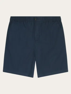 FIG loose poplin elastic waist string shorts - GOTS/Vegan - Total Eclipse Knowledge Cotton