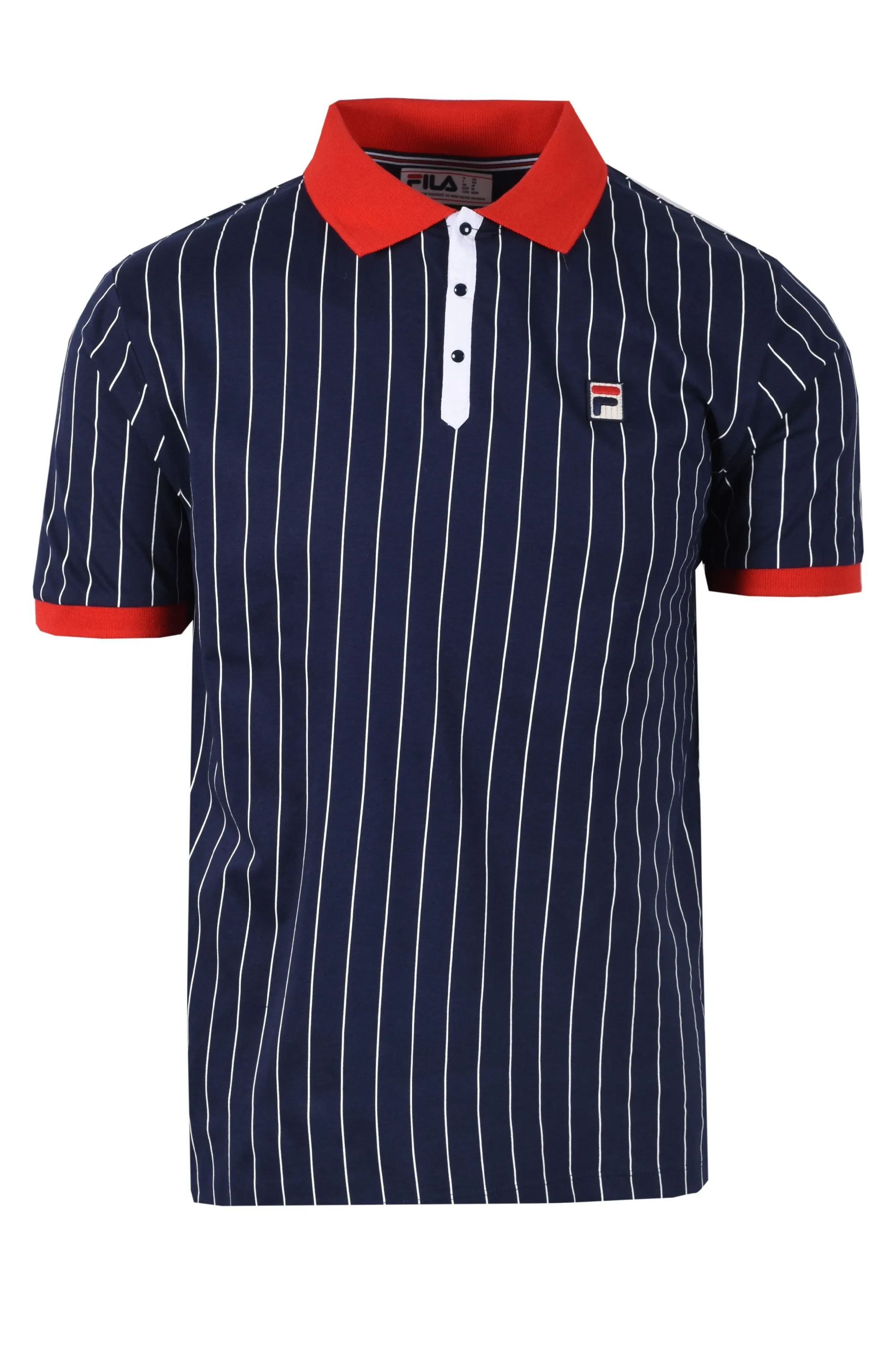 Fila BB1 Classic Vintage Striped Polo Fila Navy/Fila Red