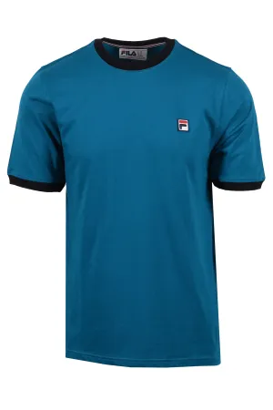 Fila Marconi Essential Ringer Tee Deep Lagoon/Black