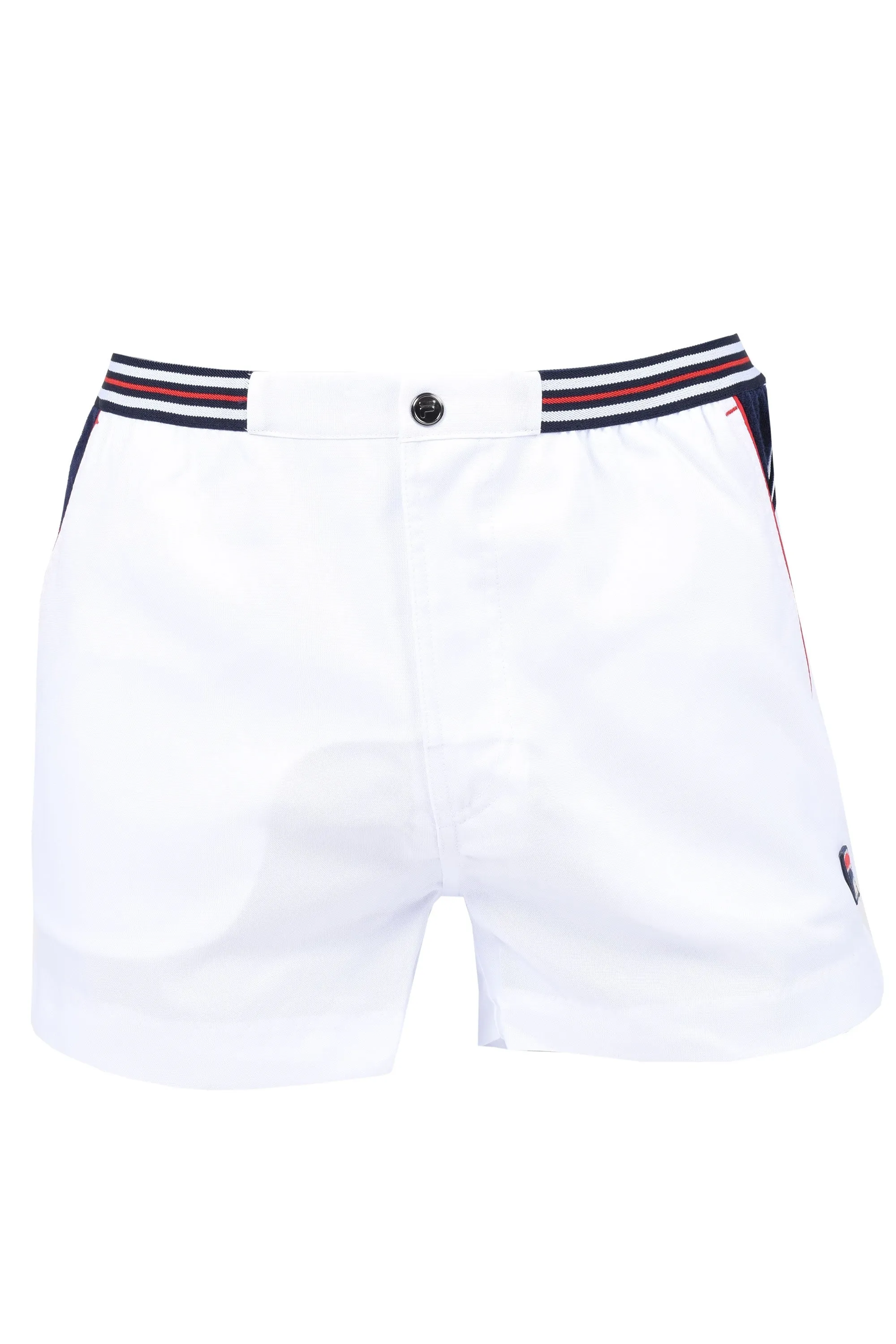 Fila Vintage Hightide 4 Terry Pocket Stripe Shorts White/white/navy