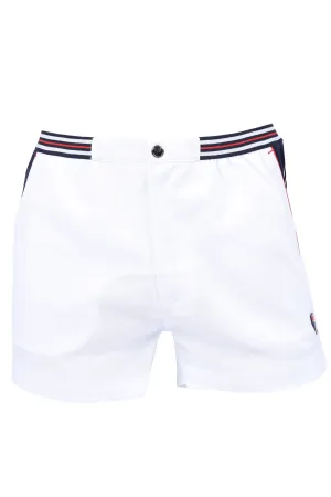 Fila Vintage Hightide 4 Terry Pocket Stripe Shorts White/white/navy