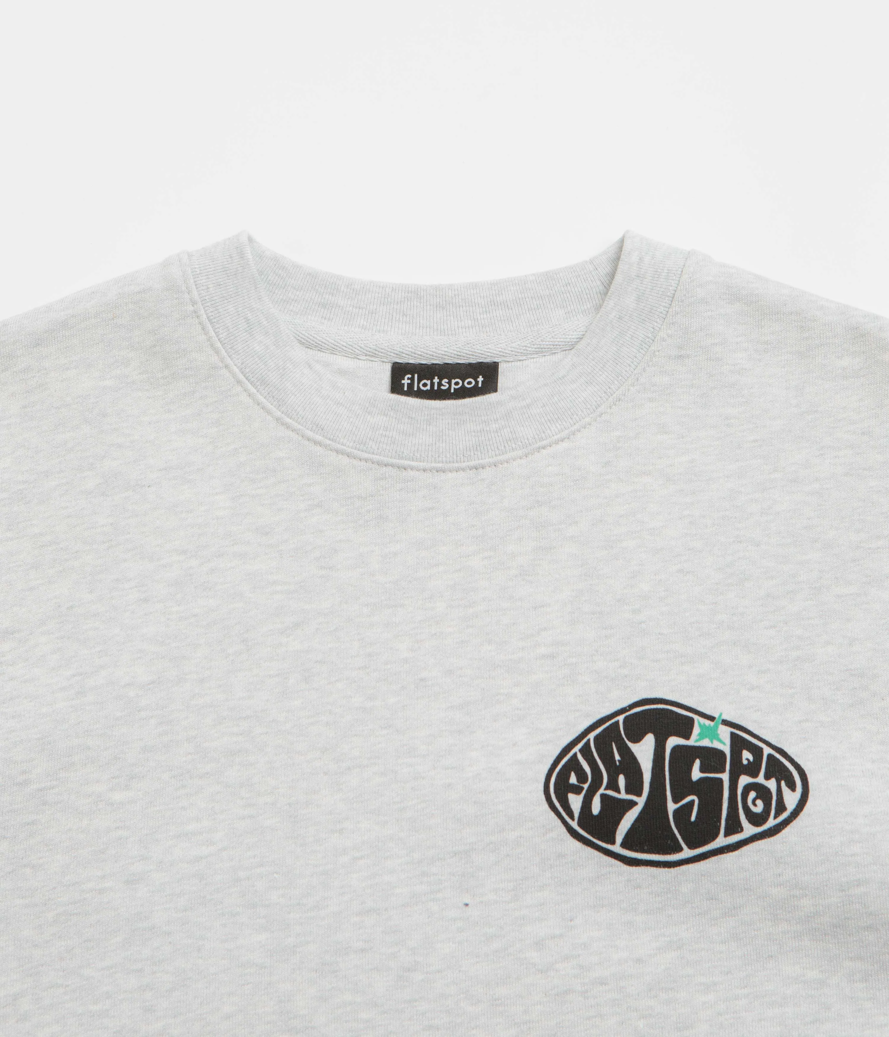 flatspot Hole Crewneck Sweatshirt - Cool Heather Grey