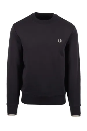 Fred Perry Crew Neck Sweatshirt Anchor Grey/Oatmeal