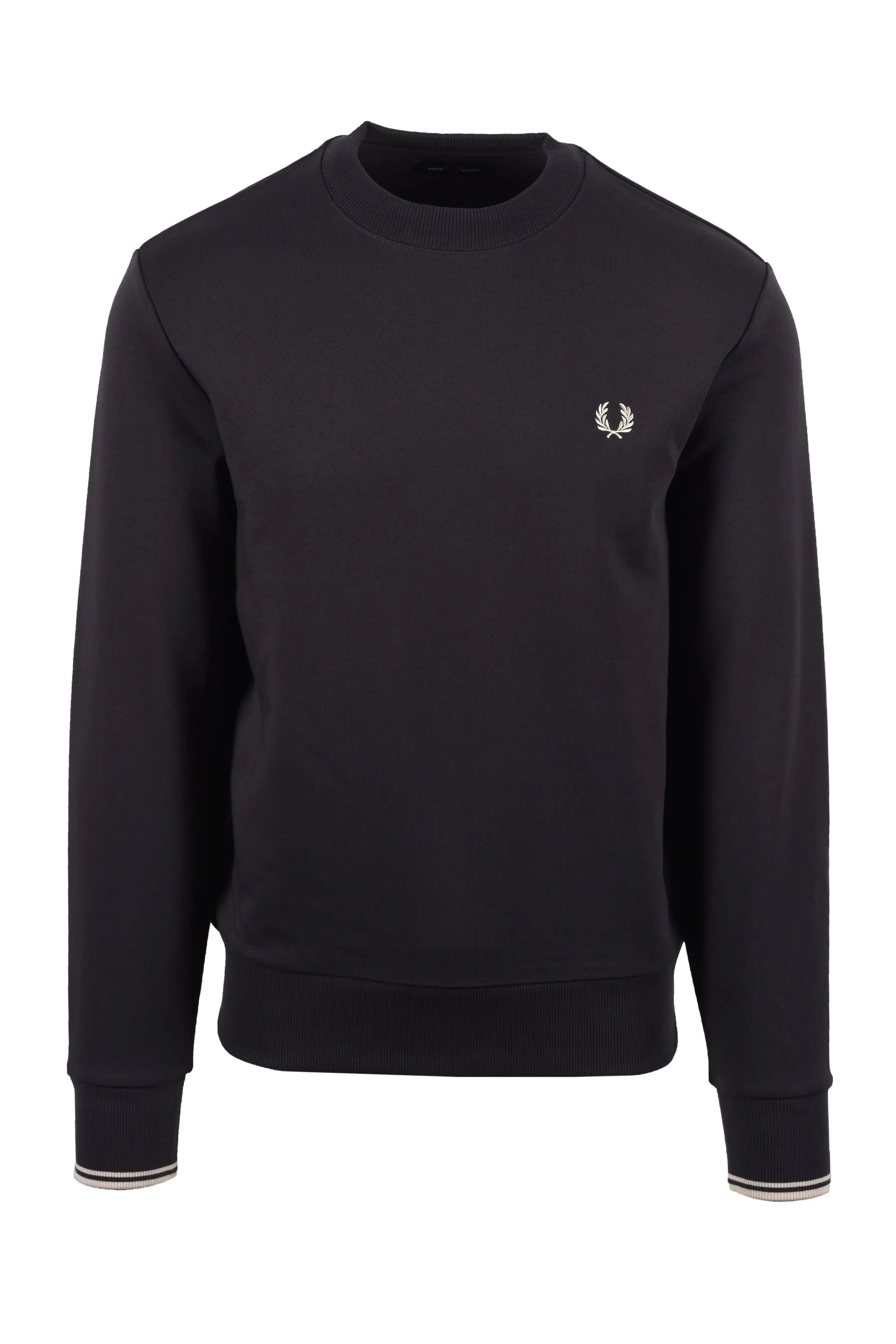 Fred Perry Crew Neck Sweatshirt Anchor Grey/Oatmeal