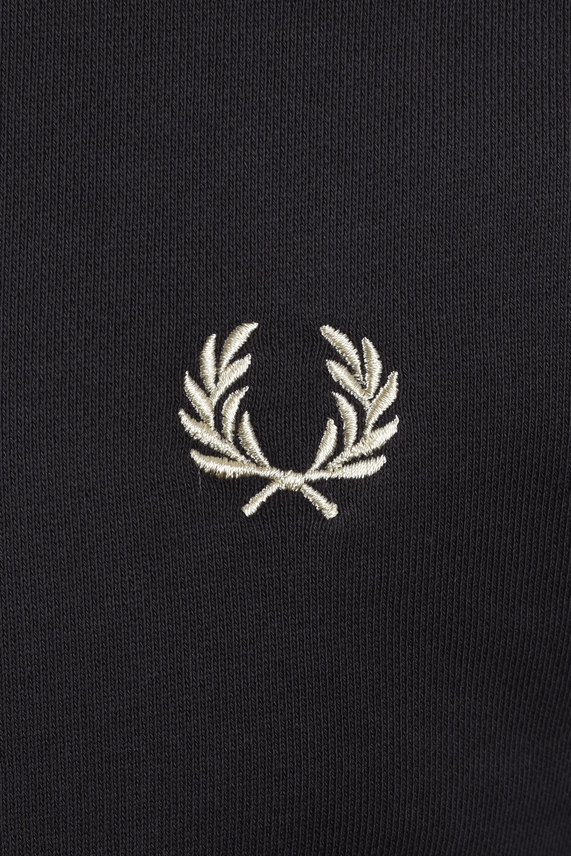 Fred Perry Half Zip Sweatshirt Anchor Grey/Oatmeal