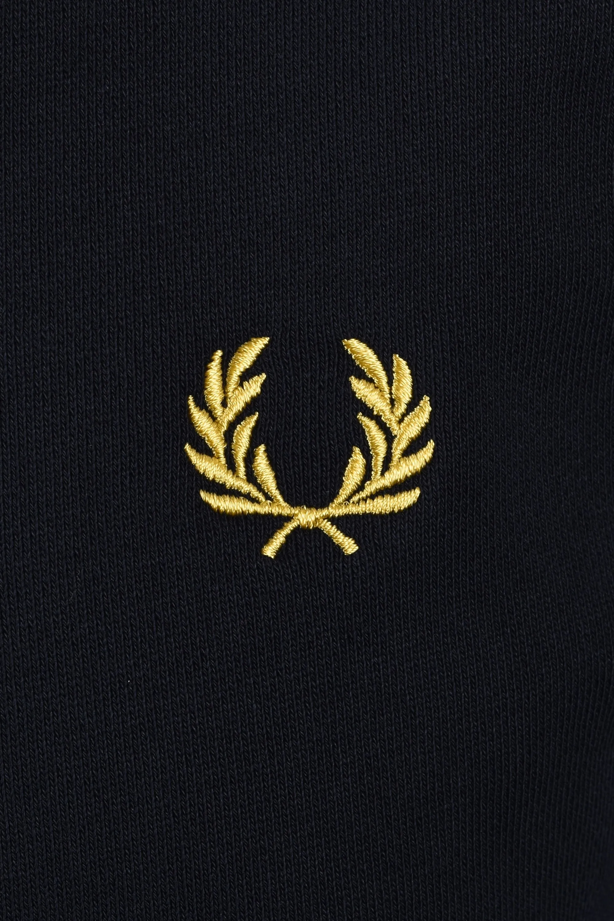 Fred Perry Half Zip Sweatshirt Navy/Ecru/Honeycomb