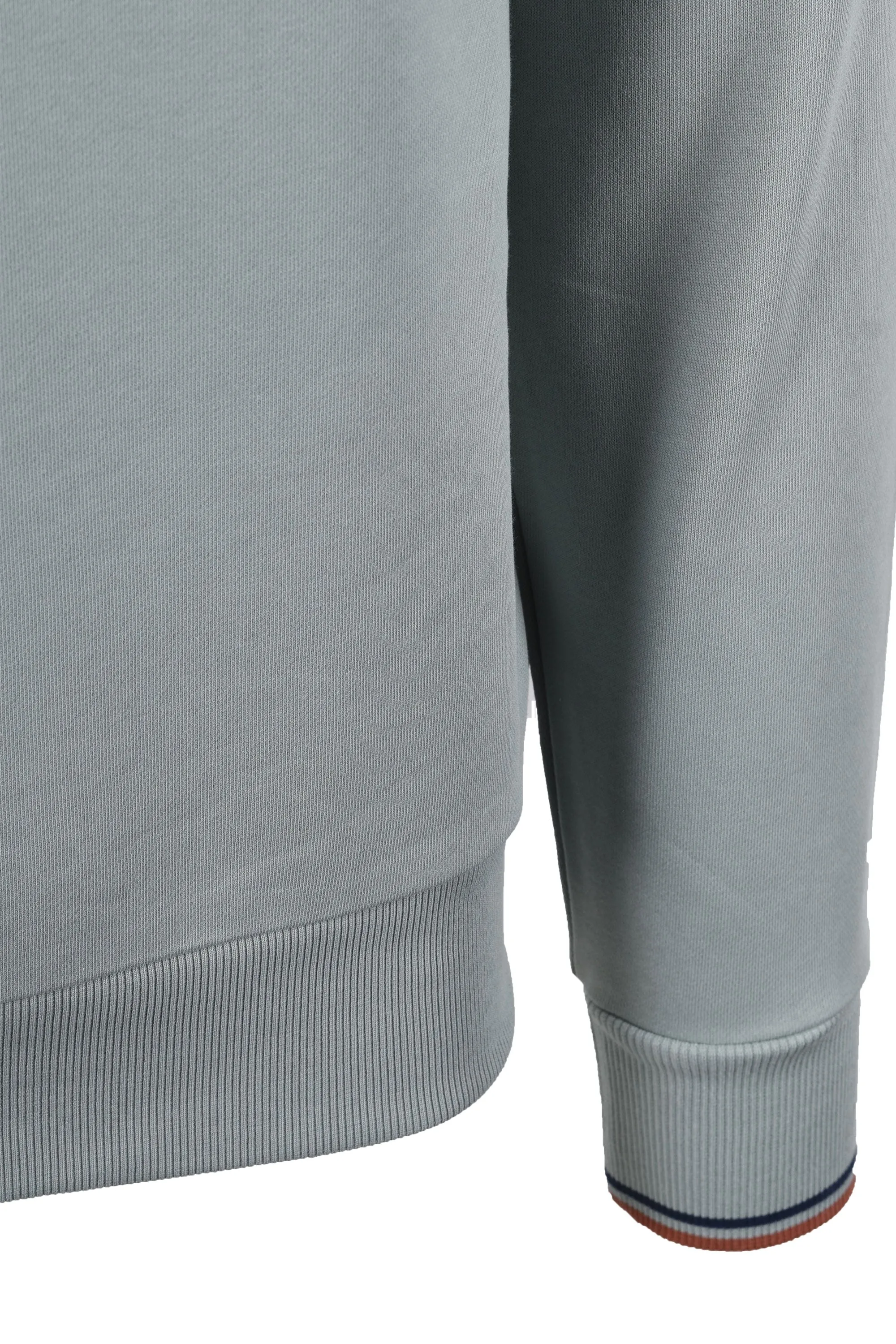 Fred Perry Half Zip Sweatshirt Silver Blue