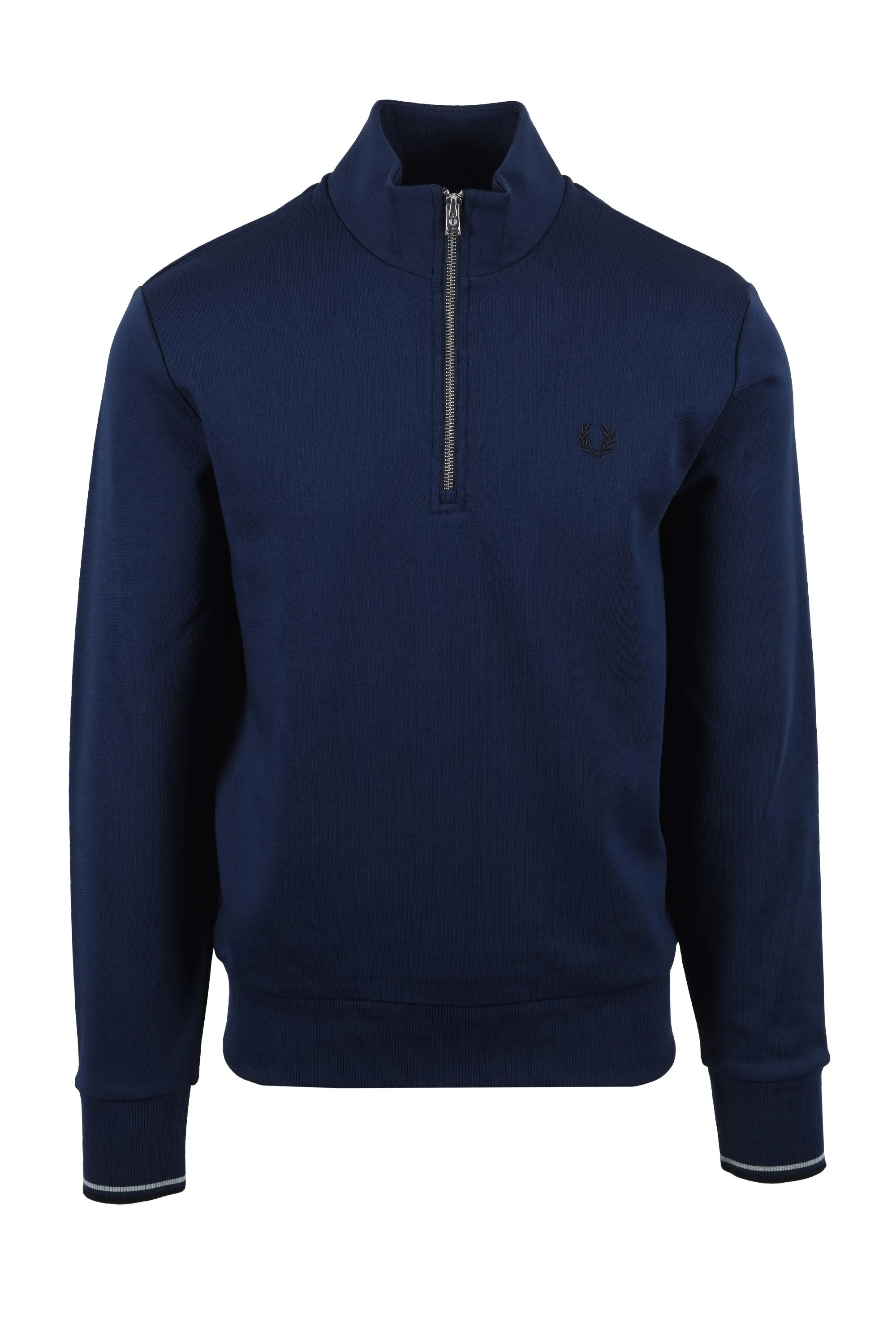 Fred Perry Half Zip Sweatshirt Tennis Blue