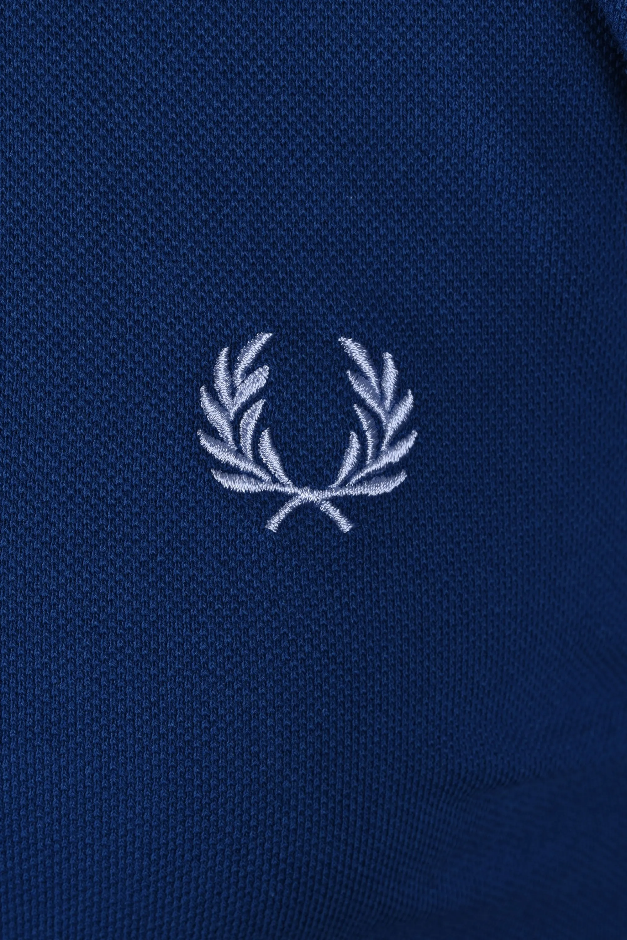 Fred Perry Plain Polo Shirt Shaded Cobalt/Light Smoke