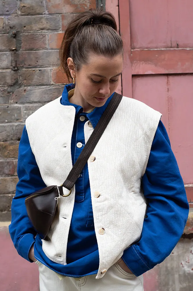 FRNCH Eglentine Cream Gilet