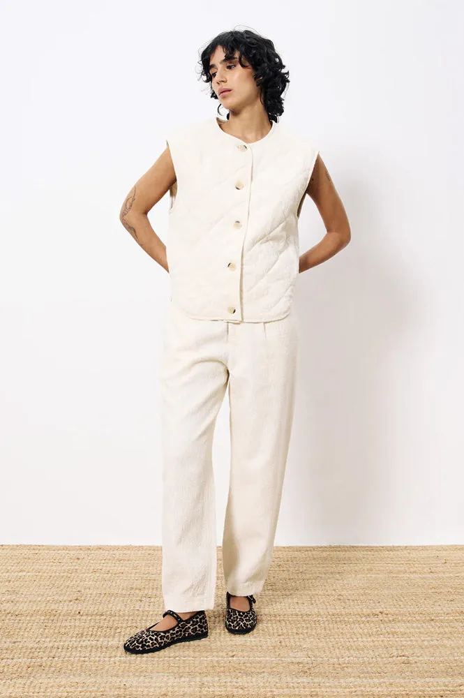 FRNCH Eglentine Cream Gilet