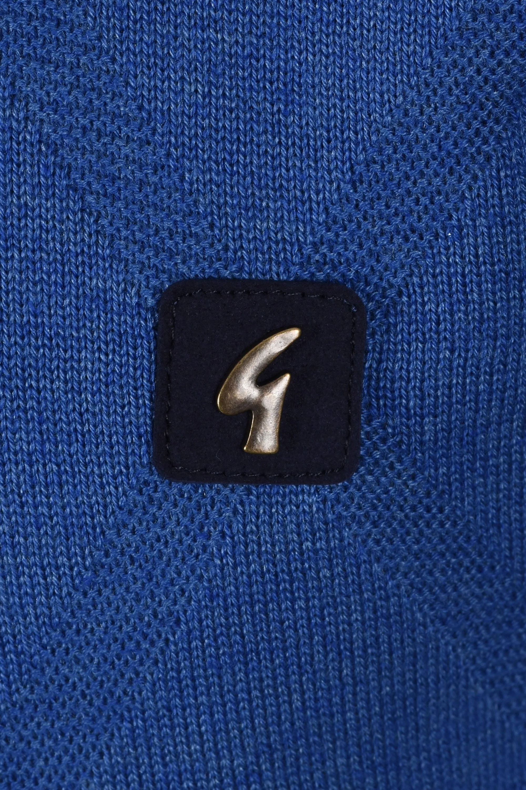 Gabicci Vintage Santino Knitted T Shirt Sapphire