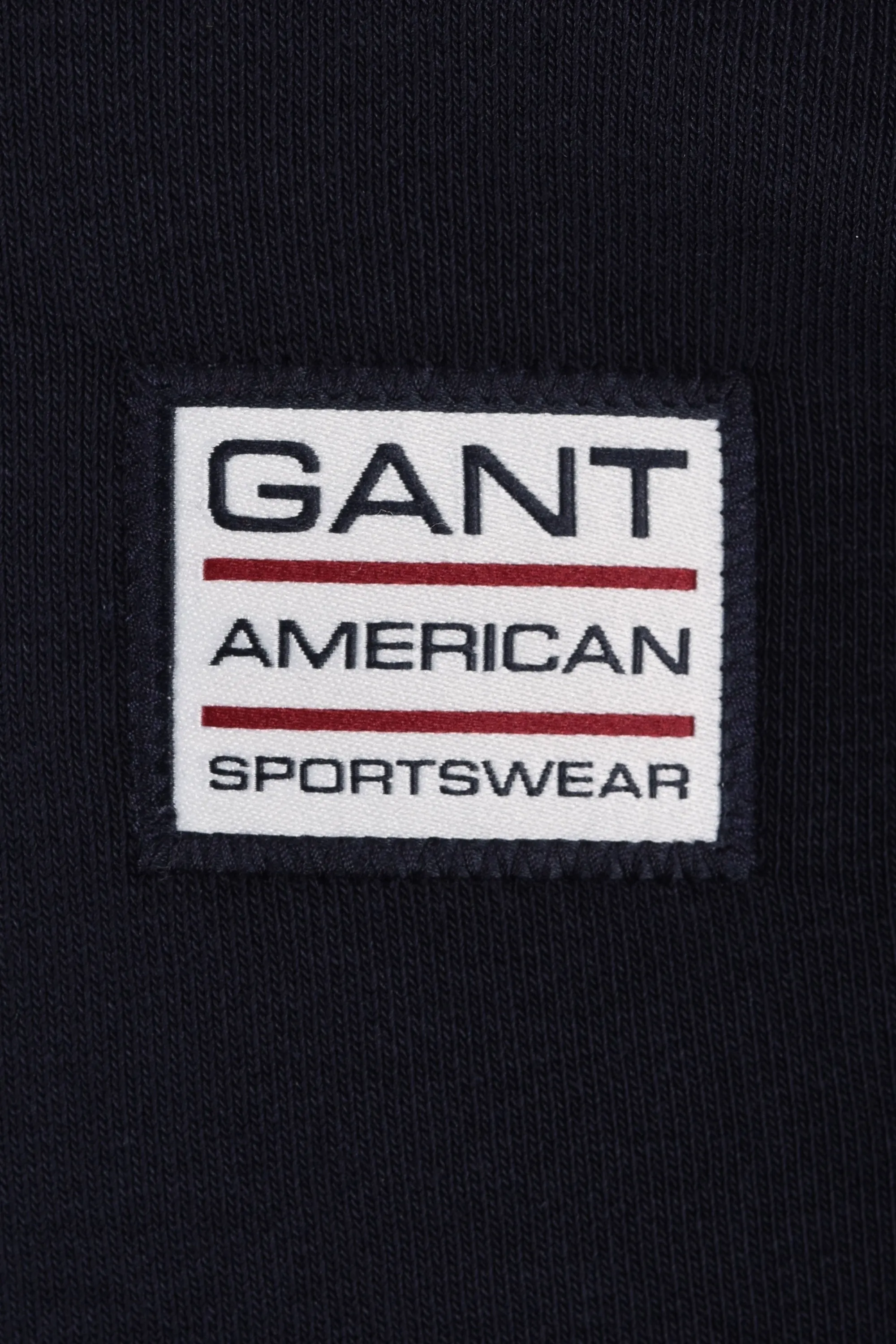 Gant Contrast Half Zip Evening Blue