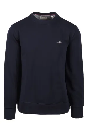 Gant Reg Shield Crew Neck Sweatshirt Evening Blue