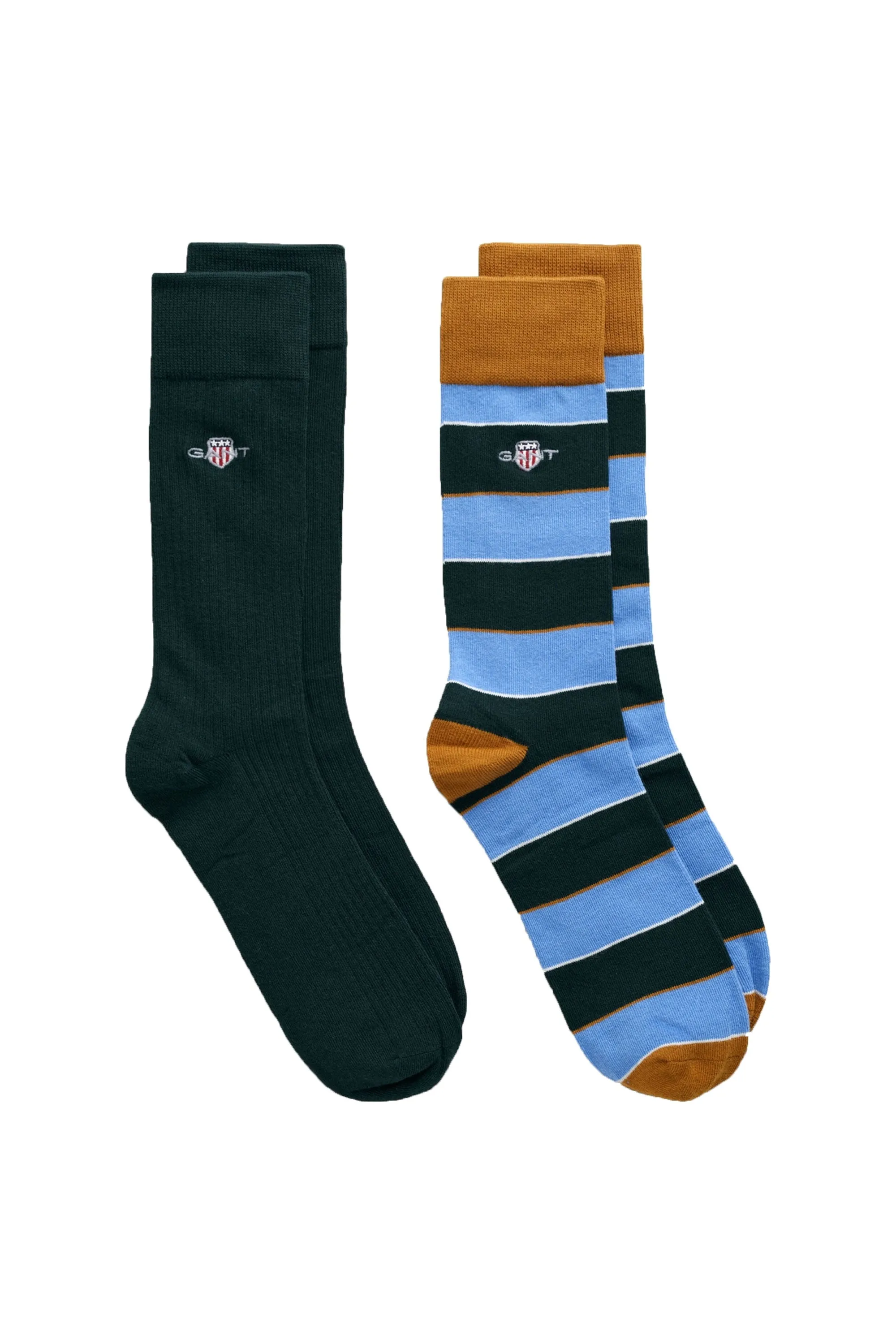 Gant Shield Rugger Stripe Socks 2 Pack Clear Sky