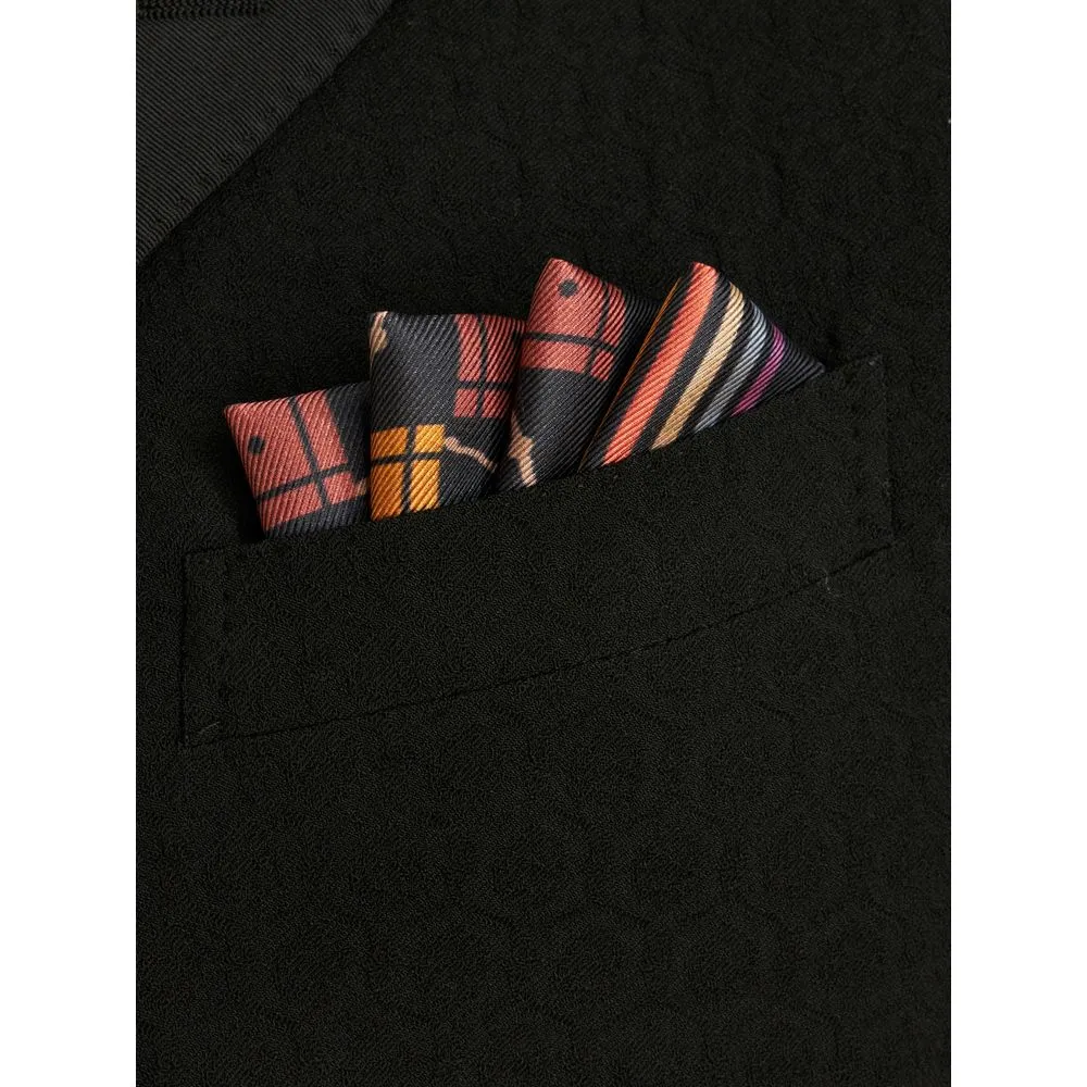 GEOMETRIC PATTERN POCKET SQUARE