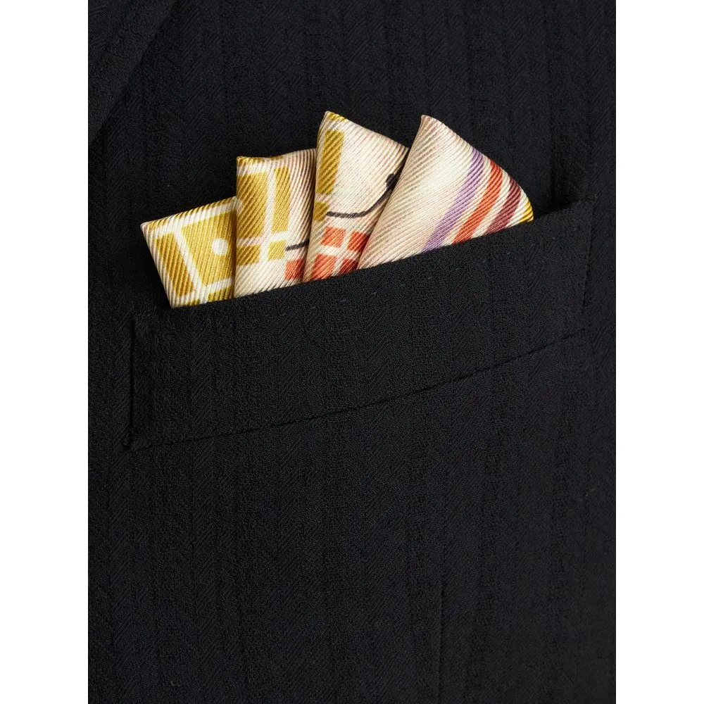 GEOMETRIC PATTERN POCKET SQUARE