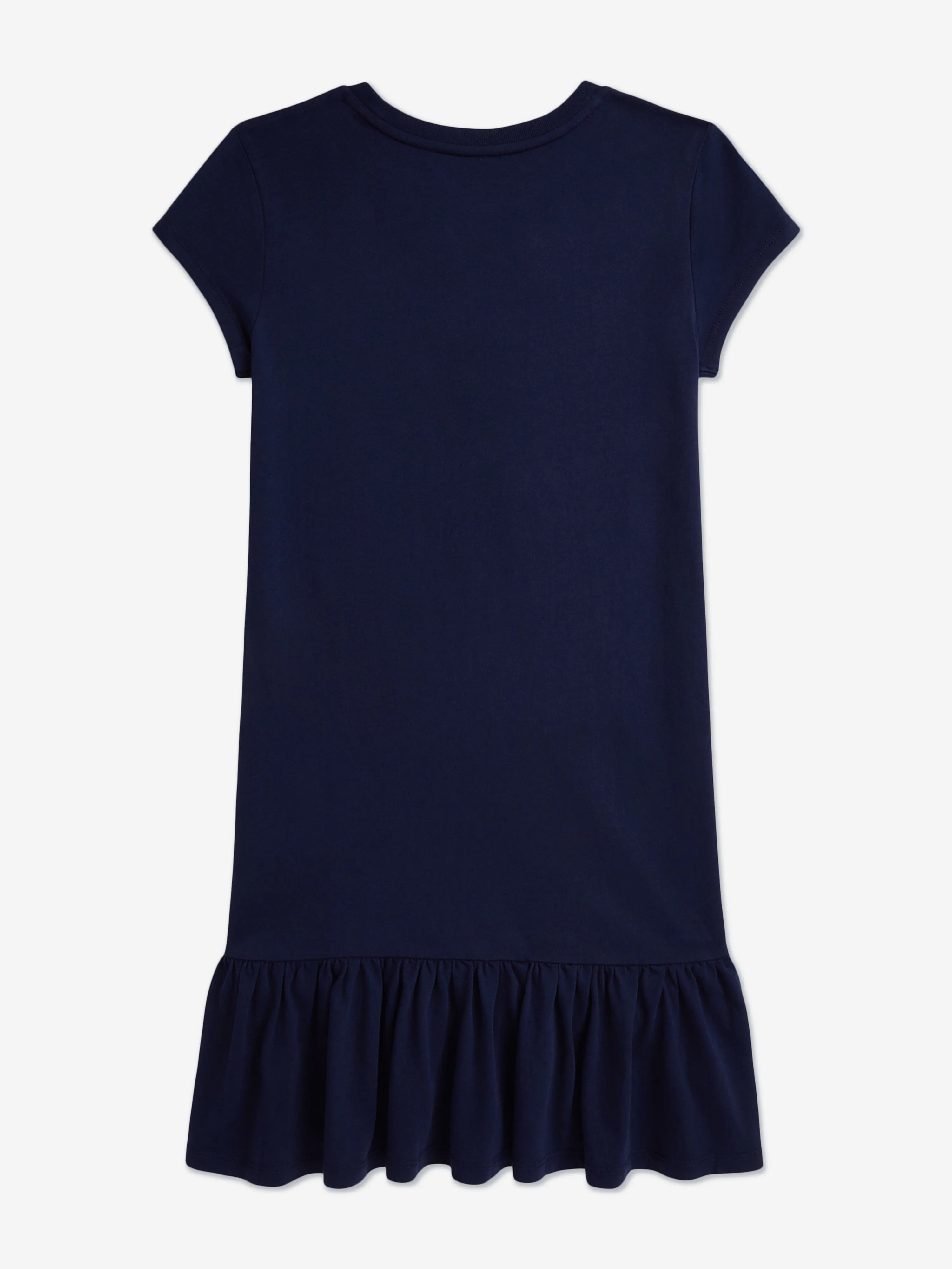 Girls Sparkler Polo Bear Jersey Dress in Navy