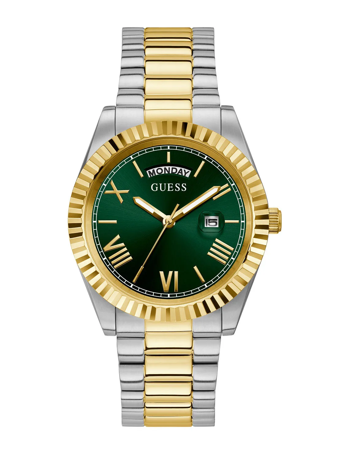 Gold Green Connoisseur Watch Guess