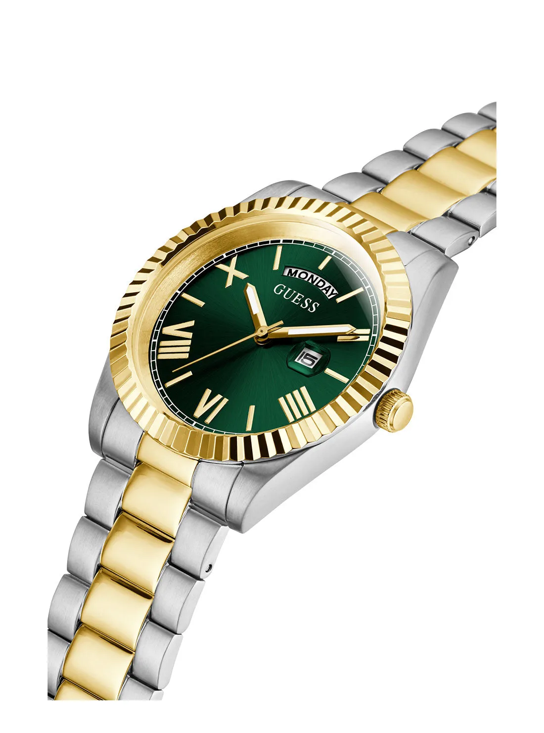 Gold Green Connoisseur Watch Guess