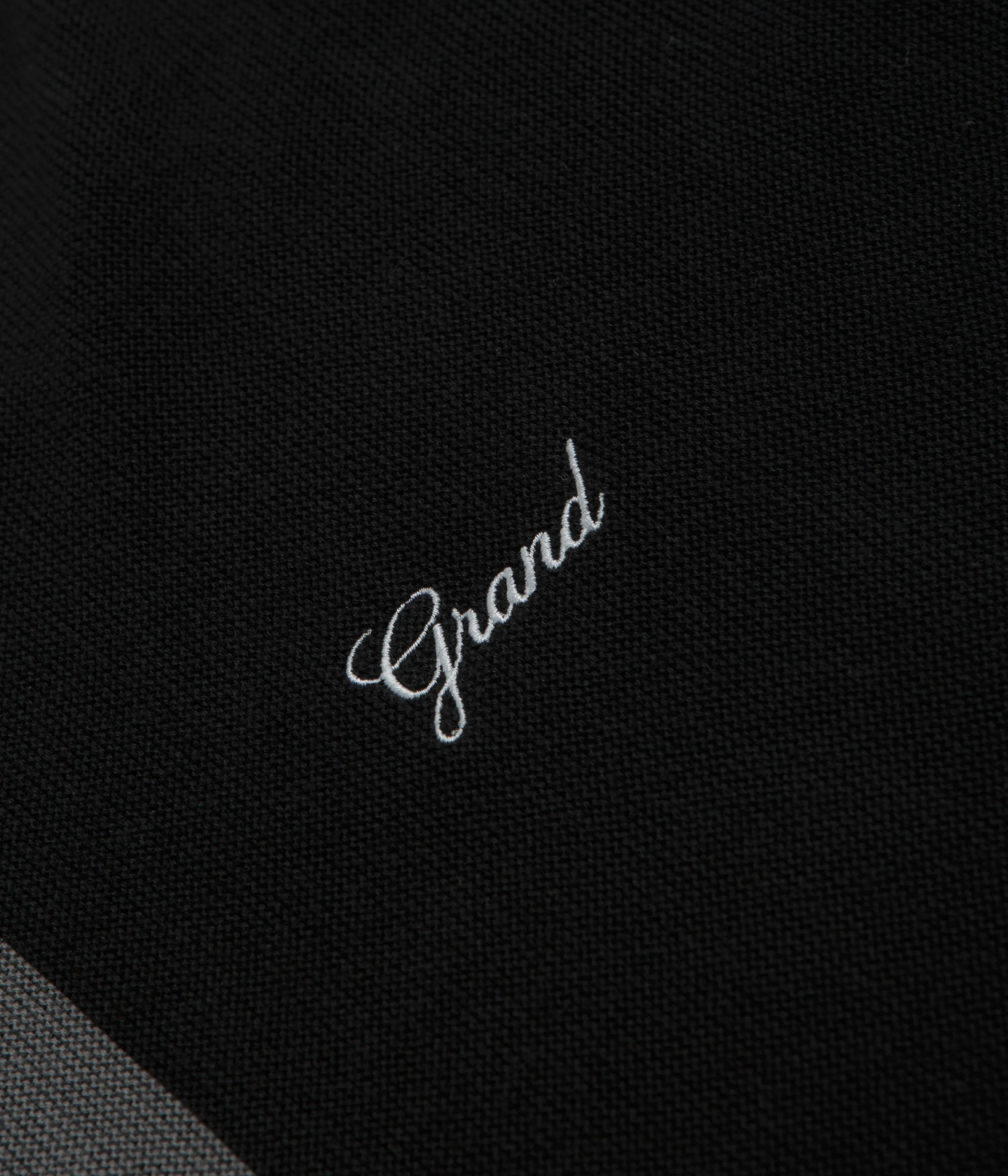 Grand Collection Knit 1/4 Zip Sweatshirt - Grey / Black