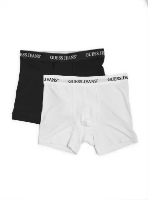Guess Jeans Black & White 2 Pack Boxer Briefs Guess