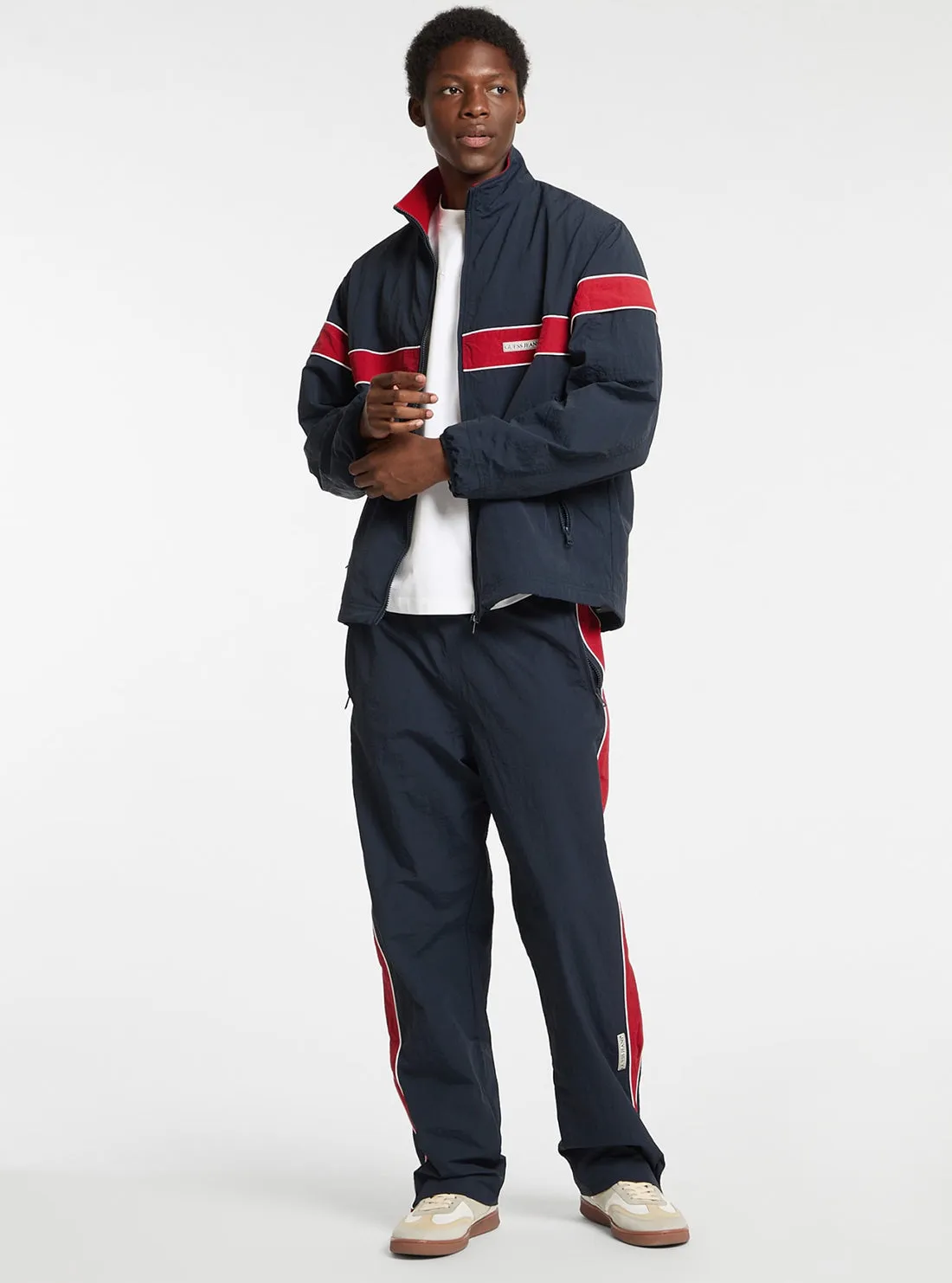 Guess Jeans Navy Windbreaker Jacket Guess