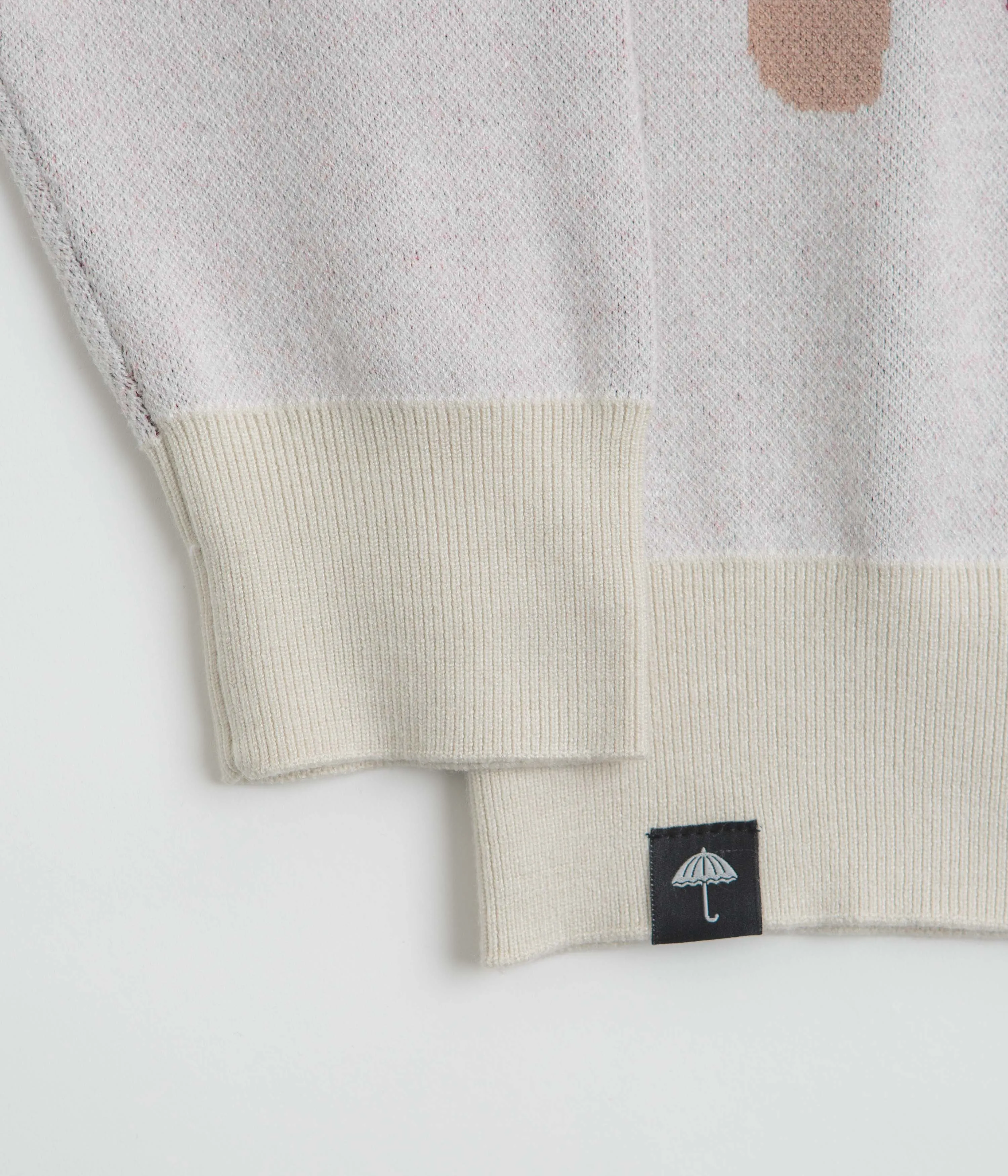 Helas Spirit Knit Crewneck Sweatshirt - Off White