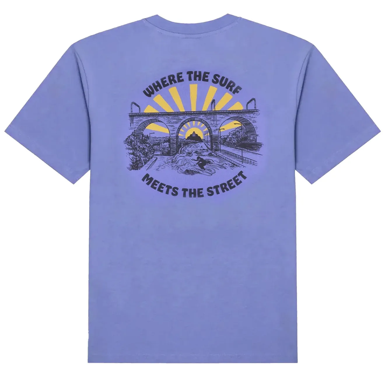 Hikerdelic Surf Meets Street SS T-Shirt Digital Violet