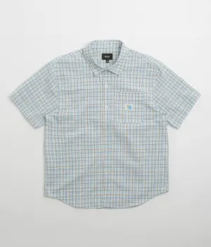 HUF Total Eclipse Plaid Short Sleeve Shirt - Light Blue
