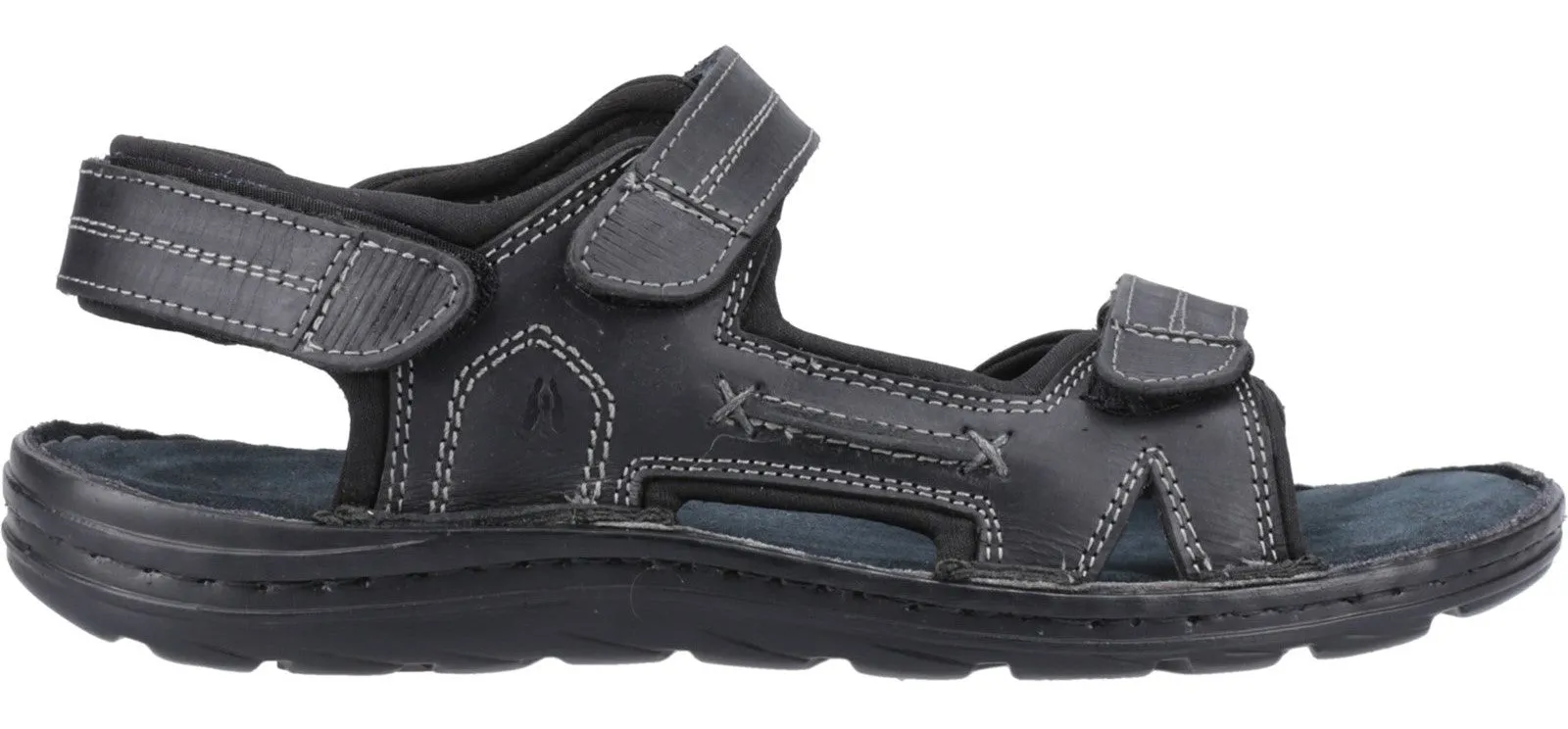 Hush Puppies Alistair Mens Leather Touch-Fastening Sandal