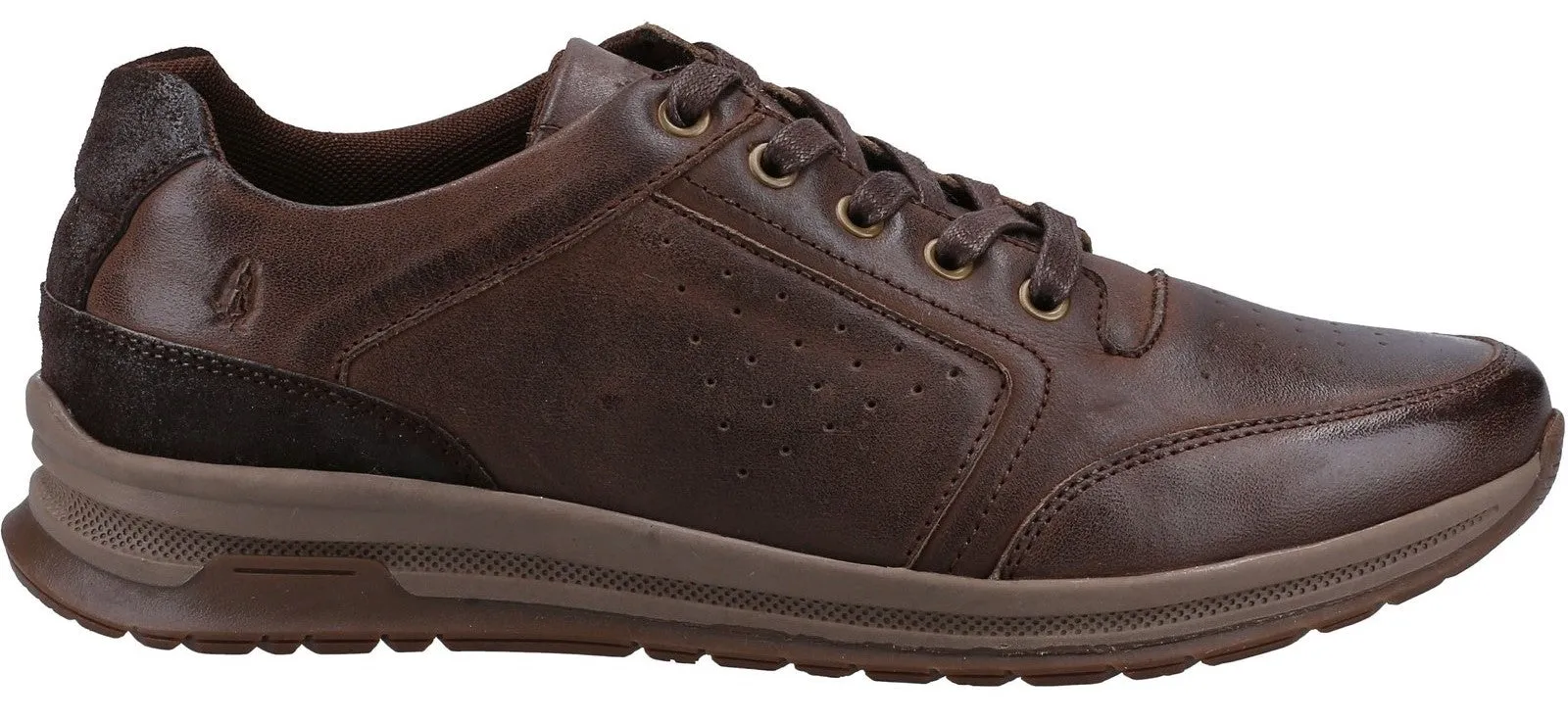Hush Puppies Joseph Mens Leather Lace Up Trainer