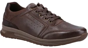 Hush Puppies Joseph Mens Leather Lace Up Trainer
