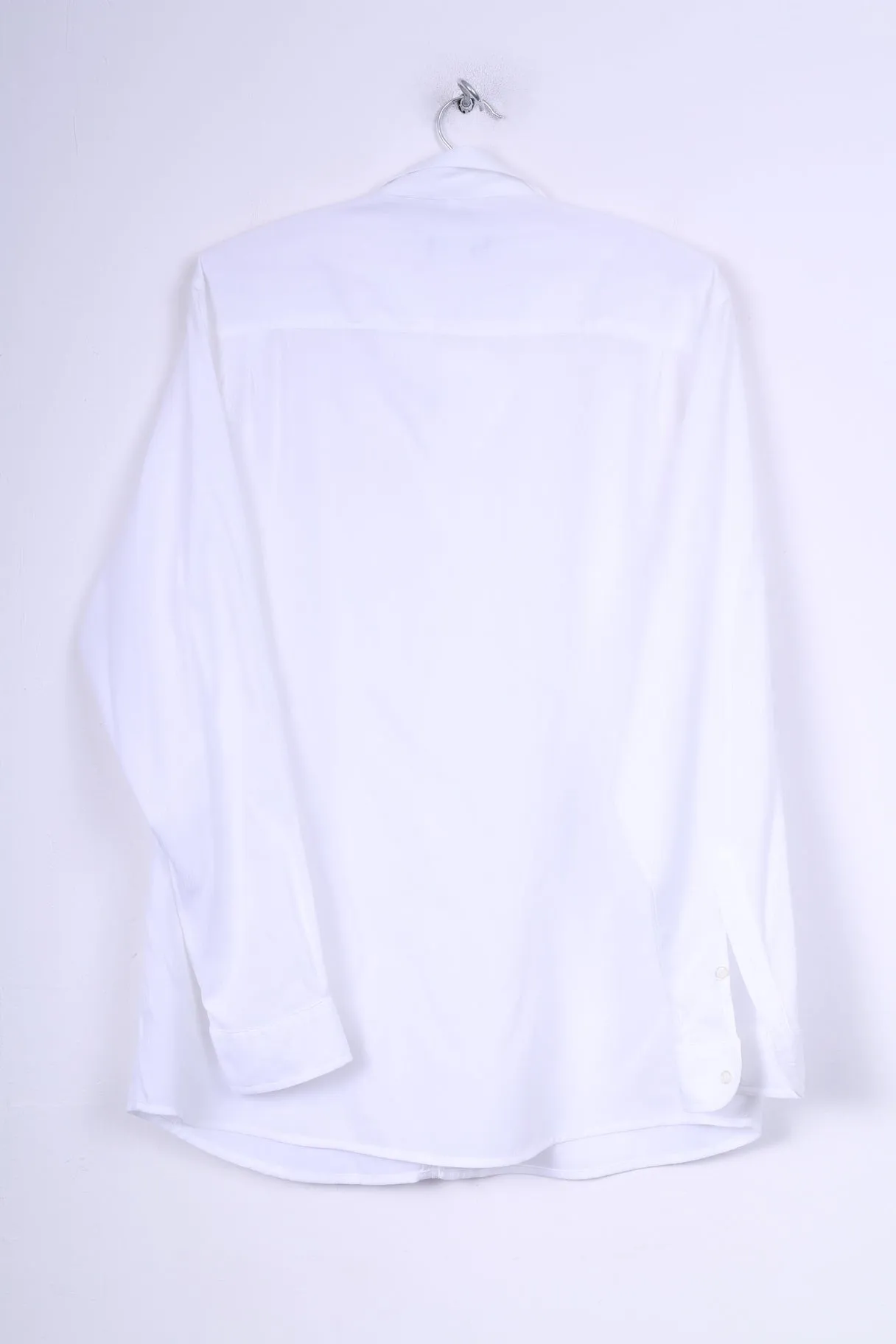 John F.Gee Mens 41/42 XL  Casual Shirt White Long Sleeve