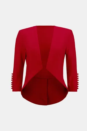 Joseph Ribkoff - Tuxedo Jacket - 161140 - Red.