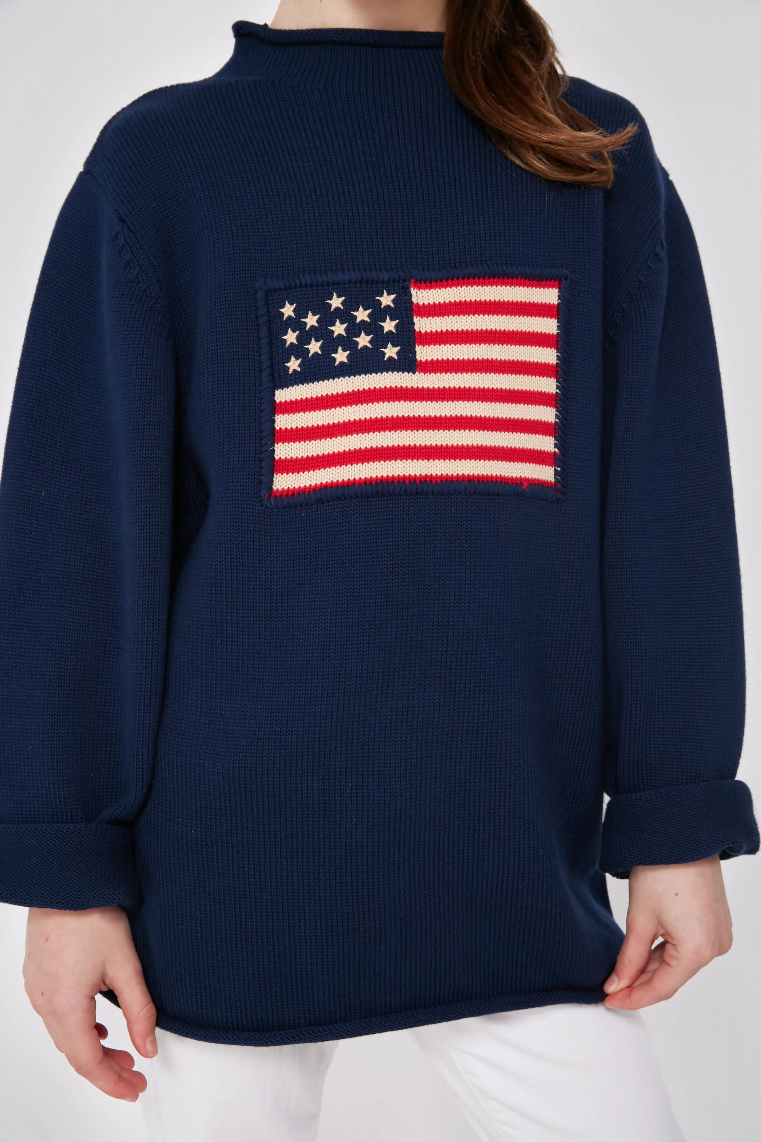 Kid's Navy Americana Sweater