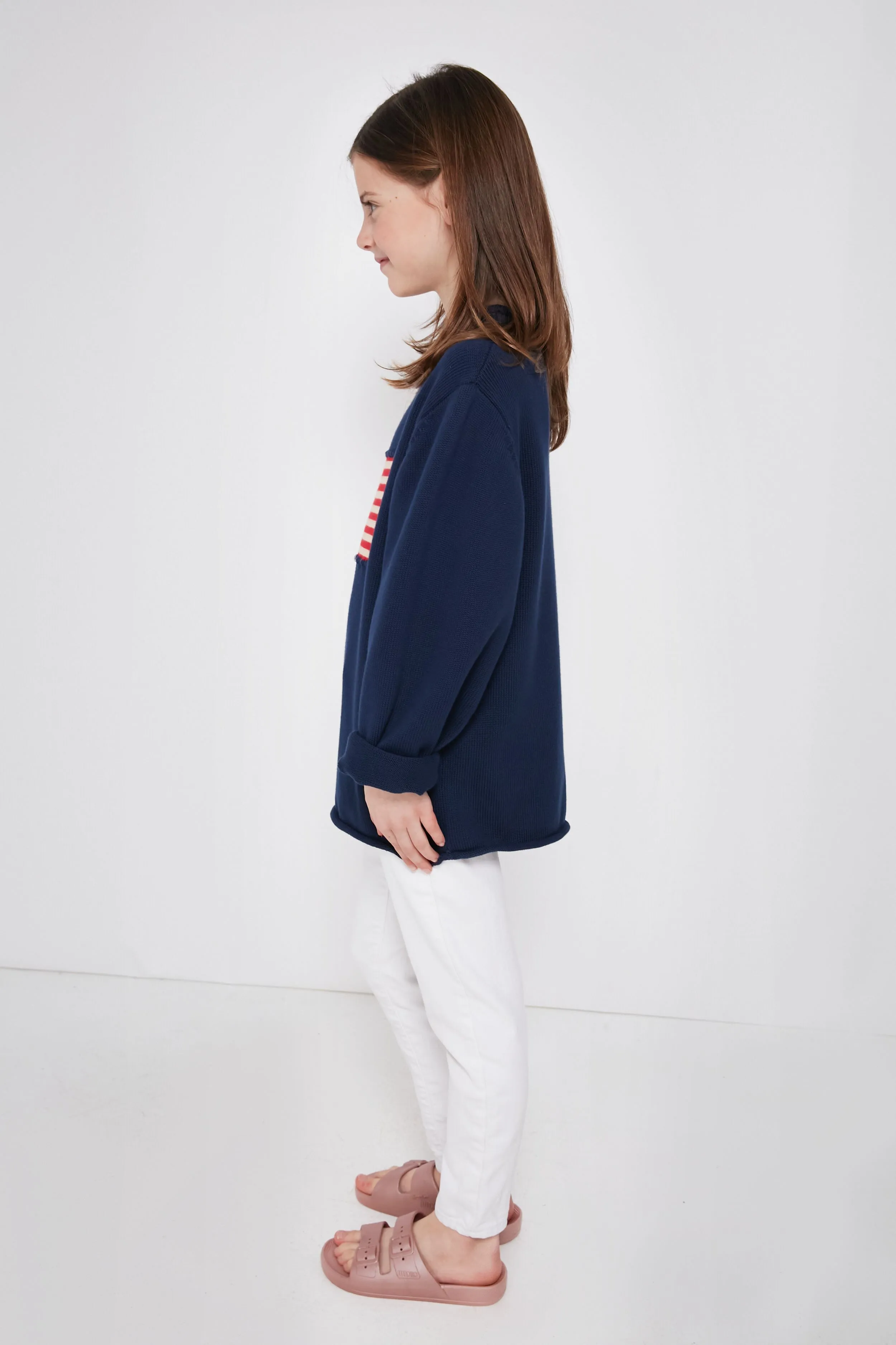 Kid's Navy Americana Sweater