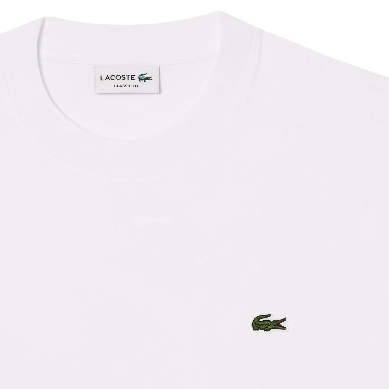 Lacoste Classic Fit Cotton Jersey T-shirt White