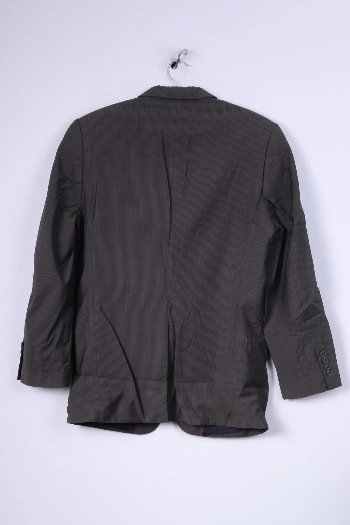 Lambretta Mens 38'' R S Blazer Jacket Single Breasted Striped Wool