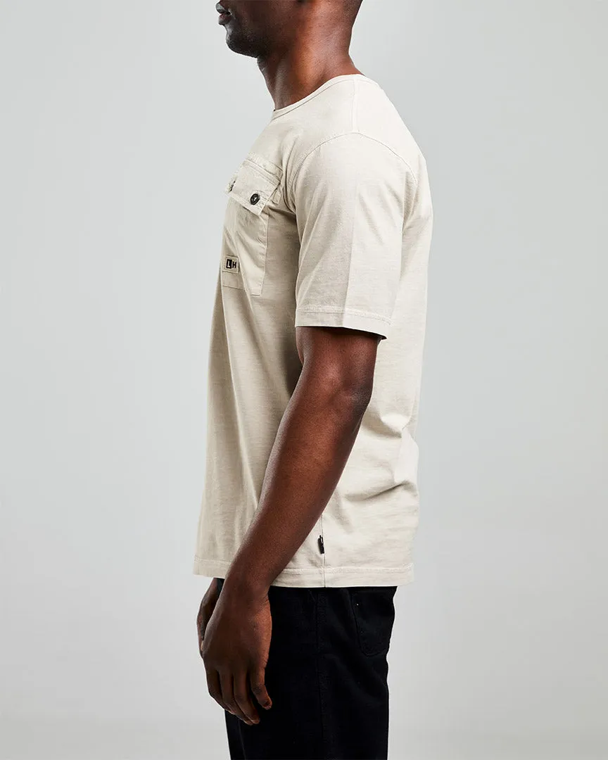 Left Hand Patch Pocket Tee Khaki