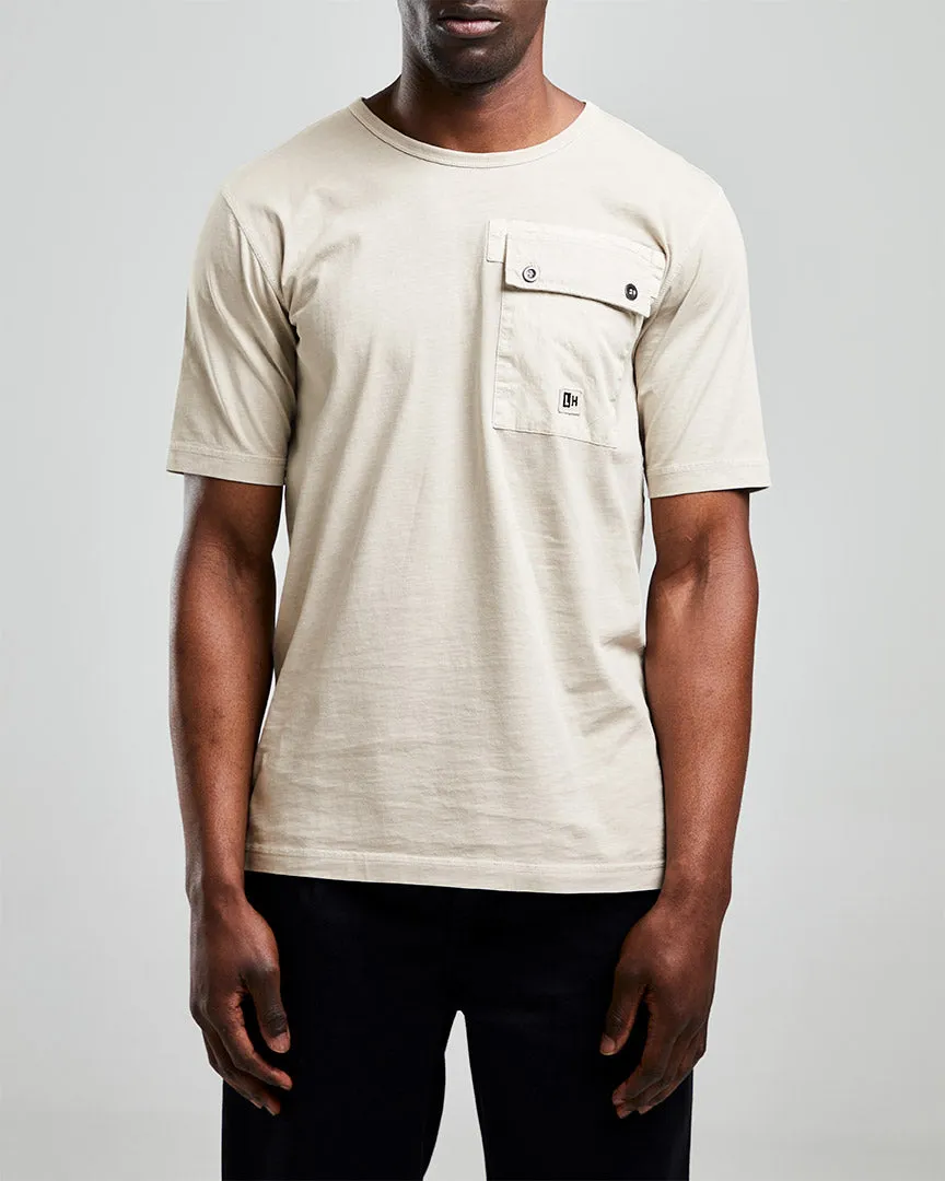 Left Hand Patch Pocket Tee Khaki