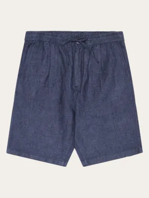 Loose Linen shorts - Yarndyed - Total Eclipse Knowledge Cotton