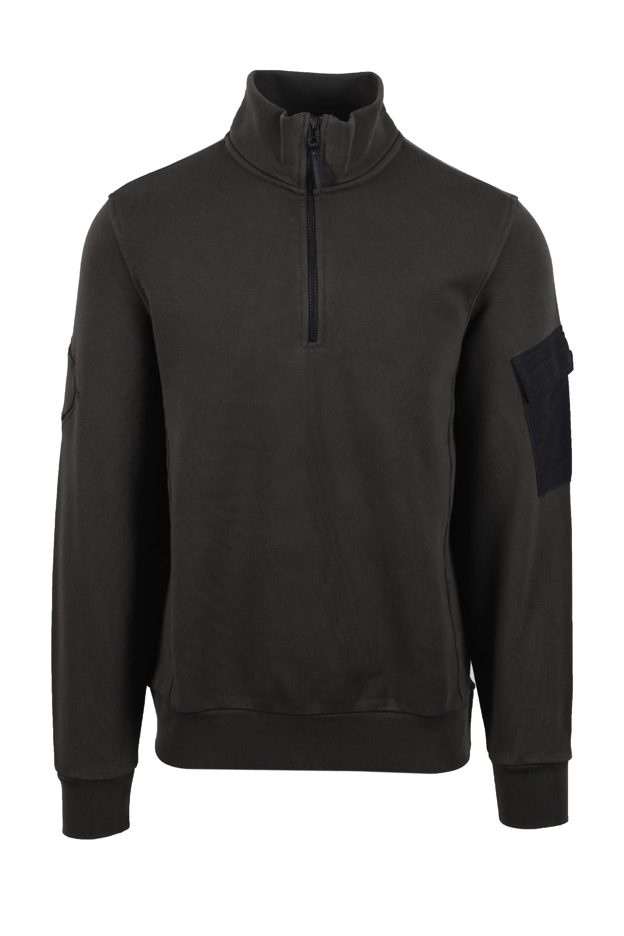 Ma.strum Half Zip Logo Sweat Oil Slick