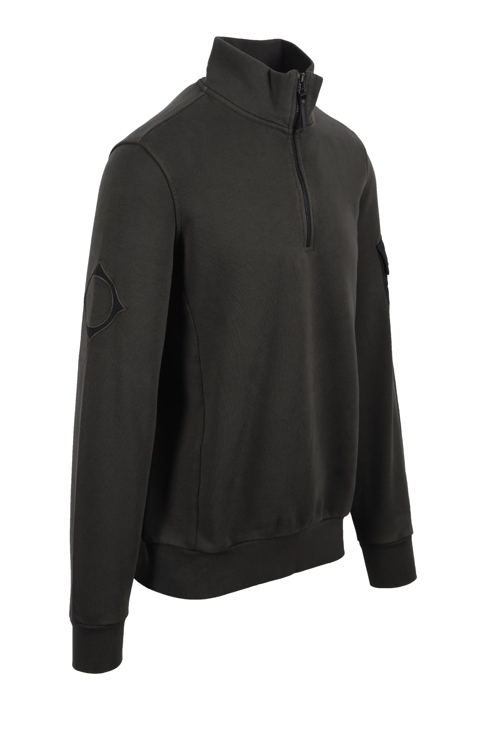 Ma.strum Half Zip Logo Sweat Oil Slick