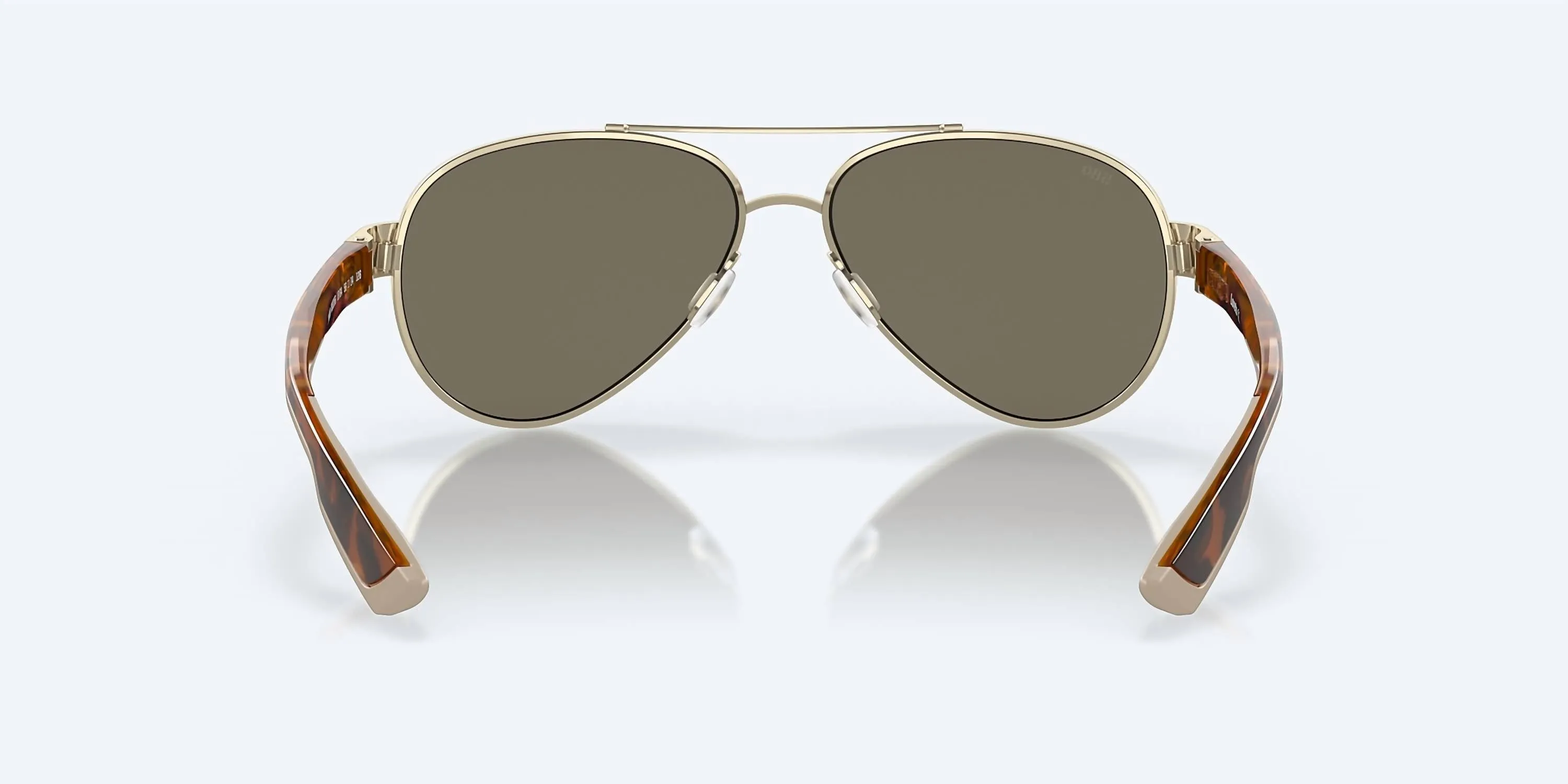 Men's Loreto Sunglasses In Rose Gold/blue Mirror Polarized Polycarbonate