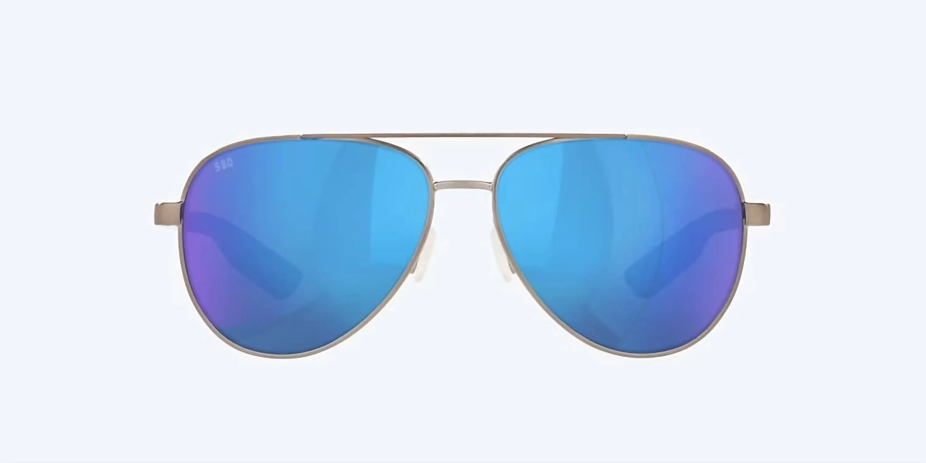 Men's Peli Sunglasses In Brushed Grey/blue Mirror Polarized Glass