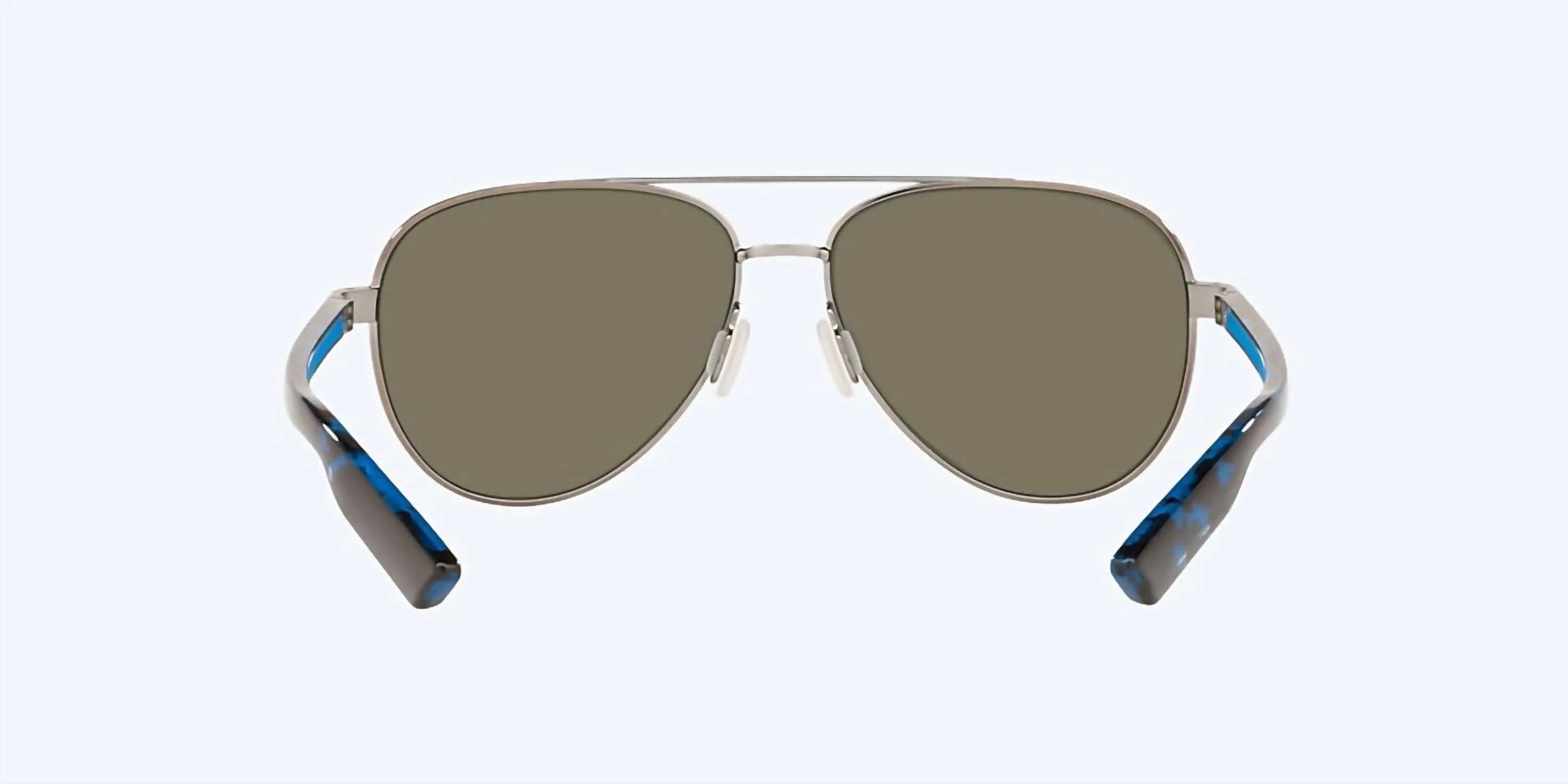Men's Peli Sunglasses In Brushed Grey/blue Mirror Polarized Glass