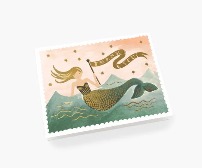Mermaid Thank You Card